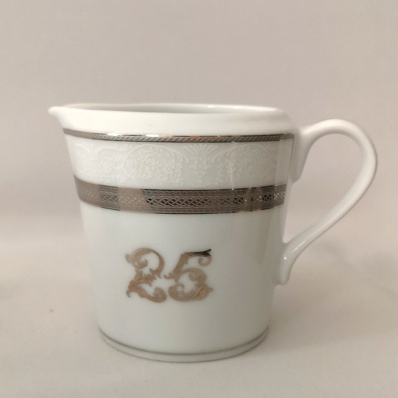 Casa Elite 25th Anniversary Creamer & Two-handle Sugar w Lid by M. Valenti Italy - Picture 3 of 9